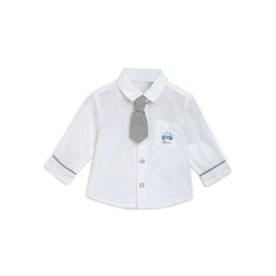 Boys Bronze Solid Long Sleeve Shirt
